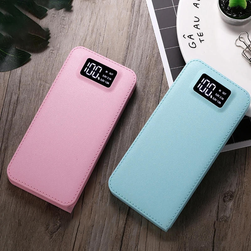 Внешний аккумулятор power Bank 20000mAh внешний 2 USB lcd портативный мобильный телефон
