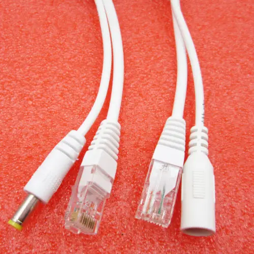 Power Over Ethernet Пассивный POE инжектор адаптер разветвитель кабель комплект белый|kit