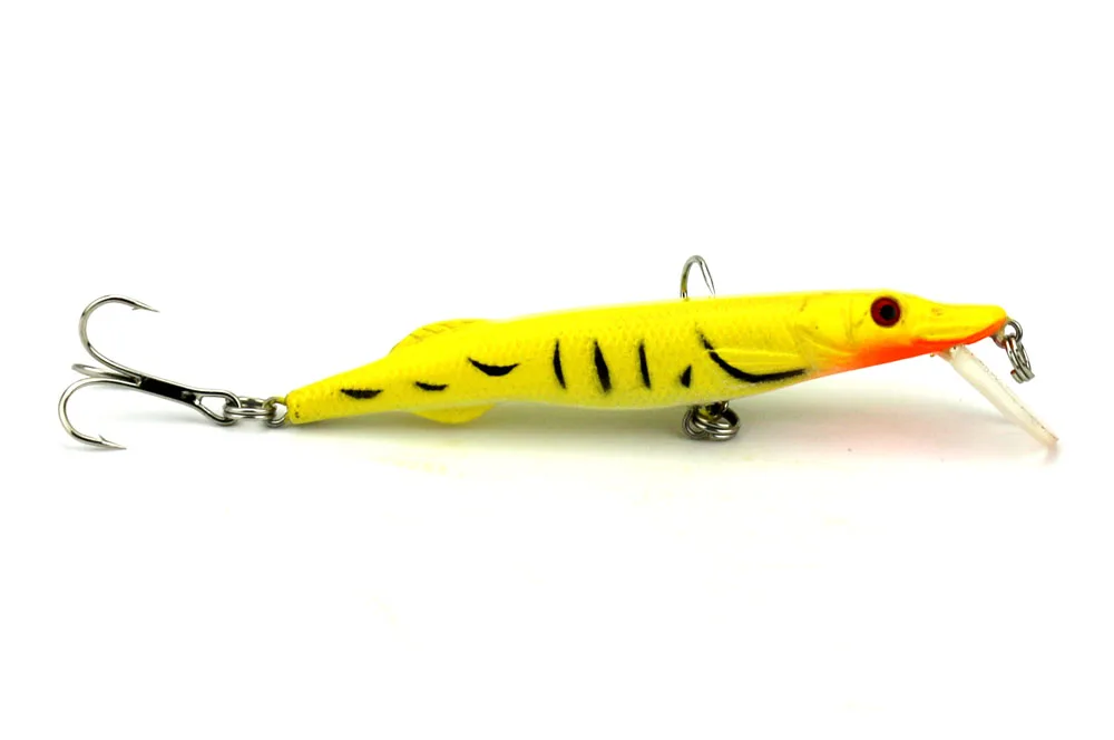 Big Sale 4pcs Artificial Minnow Fishing Lures Hard Plastic Fake Swimbait 3D Fish Eye Crankbait Hooks Carp 9cm 6.1g | Спорт и