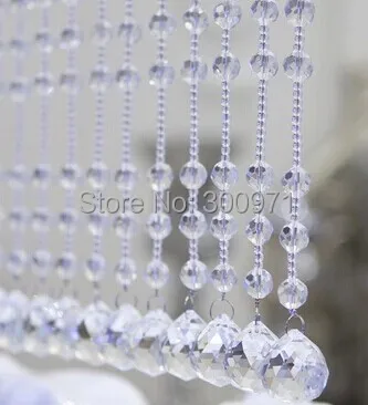 20M/lot Crystal Garland, CRYSTAL GLASS CURTAIN STRANDS, Glass Crystal Strands,home/WINDOW/DOOR CURTAIN decoration, free shipping