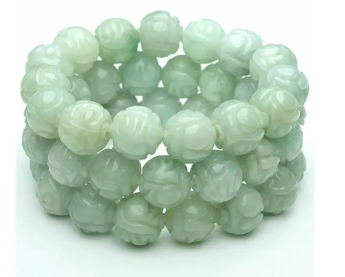 Бусины из натурального нефрита браслет для мужчин и женщин бусины бирманского с