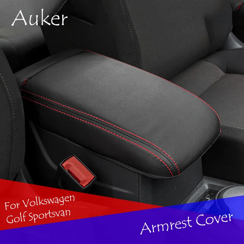 

For VW golf sportsvan 2016 2017 2018 Console Armrest Box Cover Pad Mat Cushion Liner Car-styling