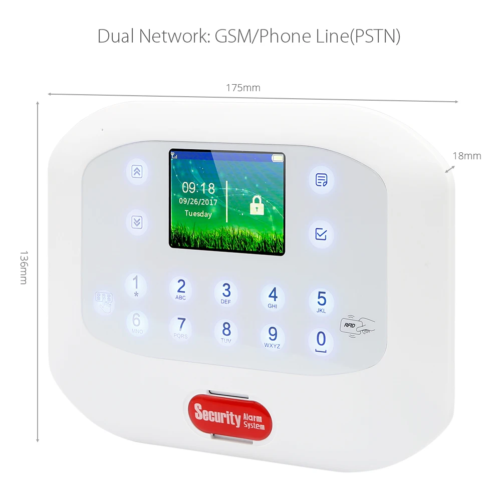 HOMSECUR беспроводный GSM стационарная ЖК SMS автоматическая система охранной