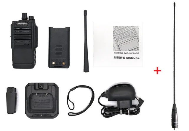 8 Вт, BAOFENG, BF-9700, водонепроницаемая рация, длинный диапазон, UHF 2800 мАч, Ham CB радио, Hf приемопередатчик, радиостанция, Comunicador 9700 - Цвет: add antenna
