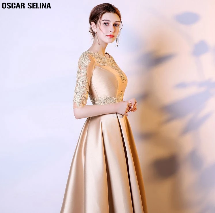 Vestido festa de casamento 2019 новые кружевные Сатиновые сексуальные с v-образным вырезом