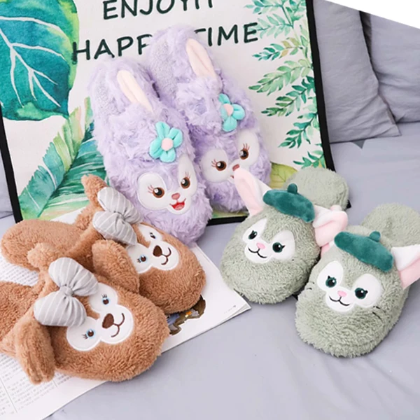 Мультфильм Даффи медведь Stellalou Rabbit Shelliemay Gelatoni хлопковые сандалии шлепанцы для