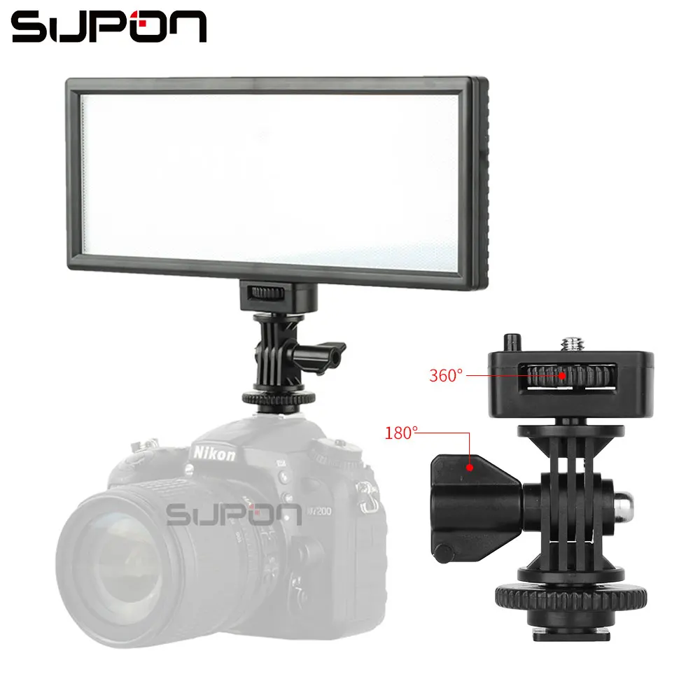 SUPON L132T светодиодный светильник для видео на камере ультра тонкий ЖК дисплей