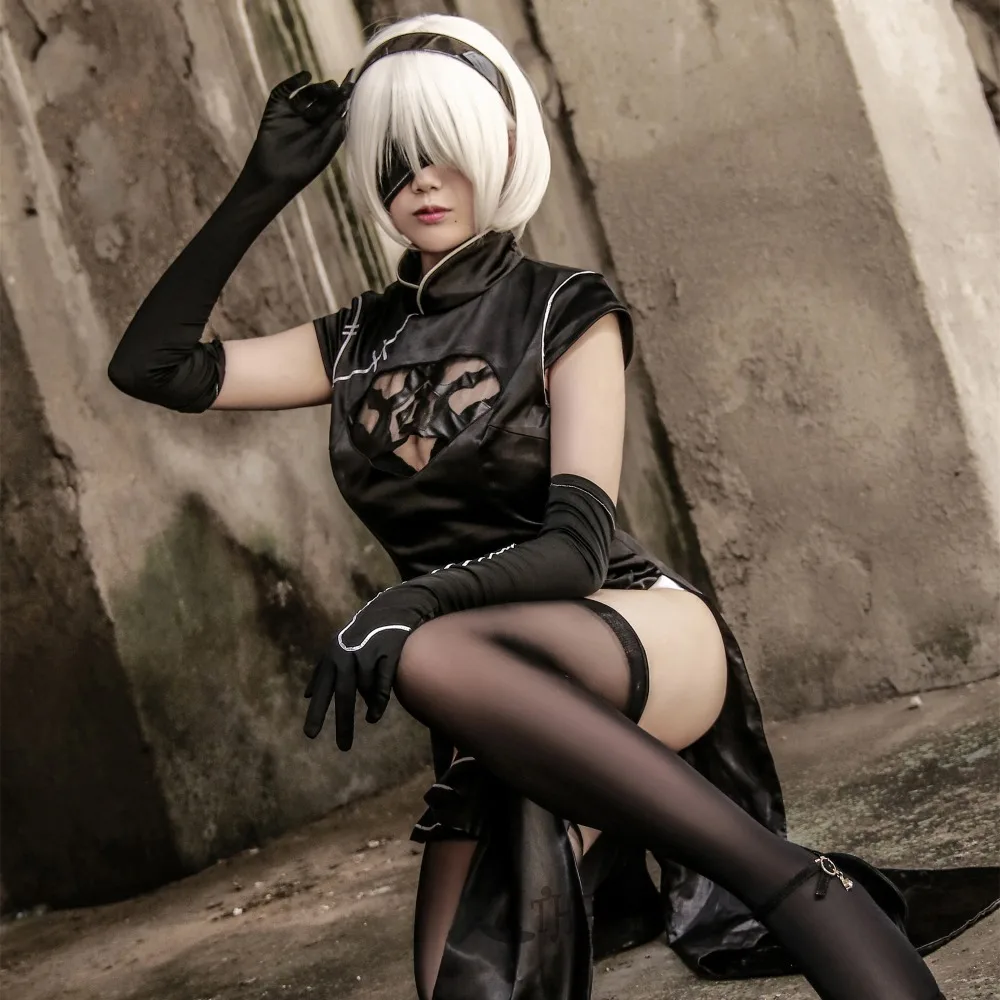 Костюм для косплея Athemis NieR:Automata YoRHa No. 2 тип B сексуальный чонсам |