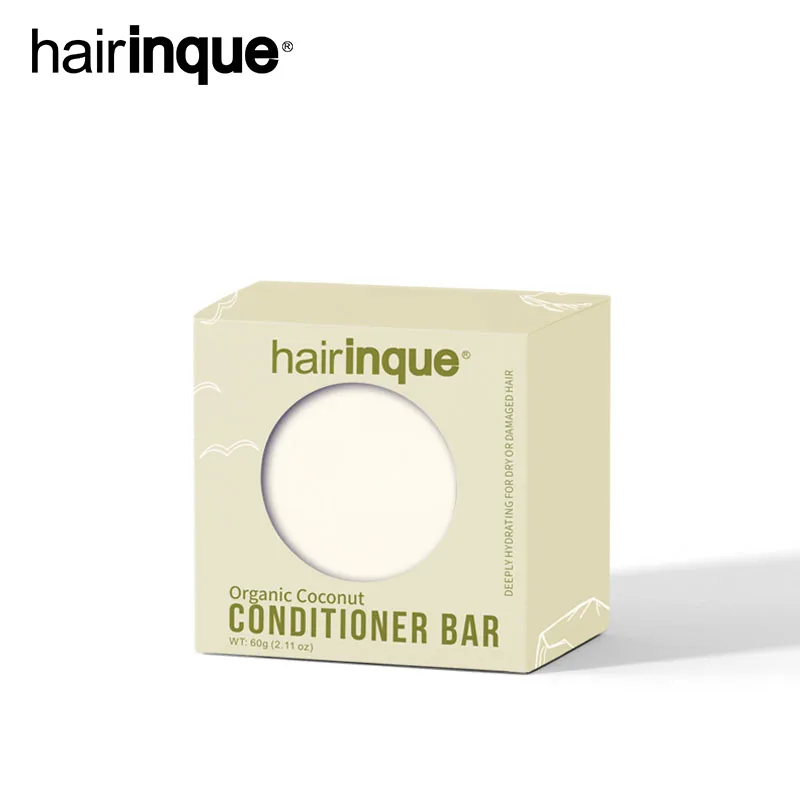 11,11 HAIRINQUE органический кокосовый кондиционер ручной работы бар Твердый кондиционер для волос мыло глубоко увлажняющее для сухих и уход для поврежденных волос