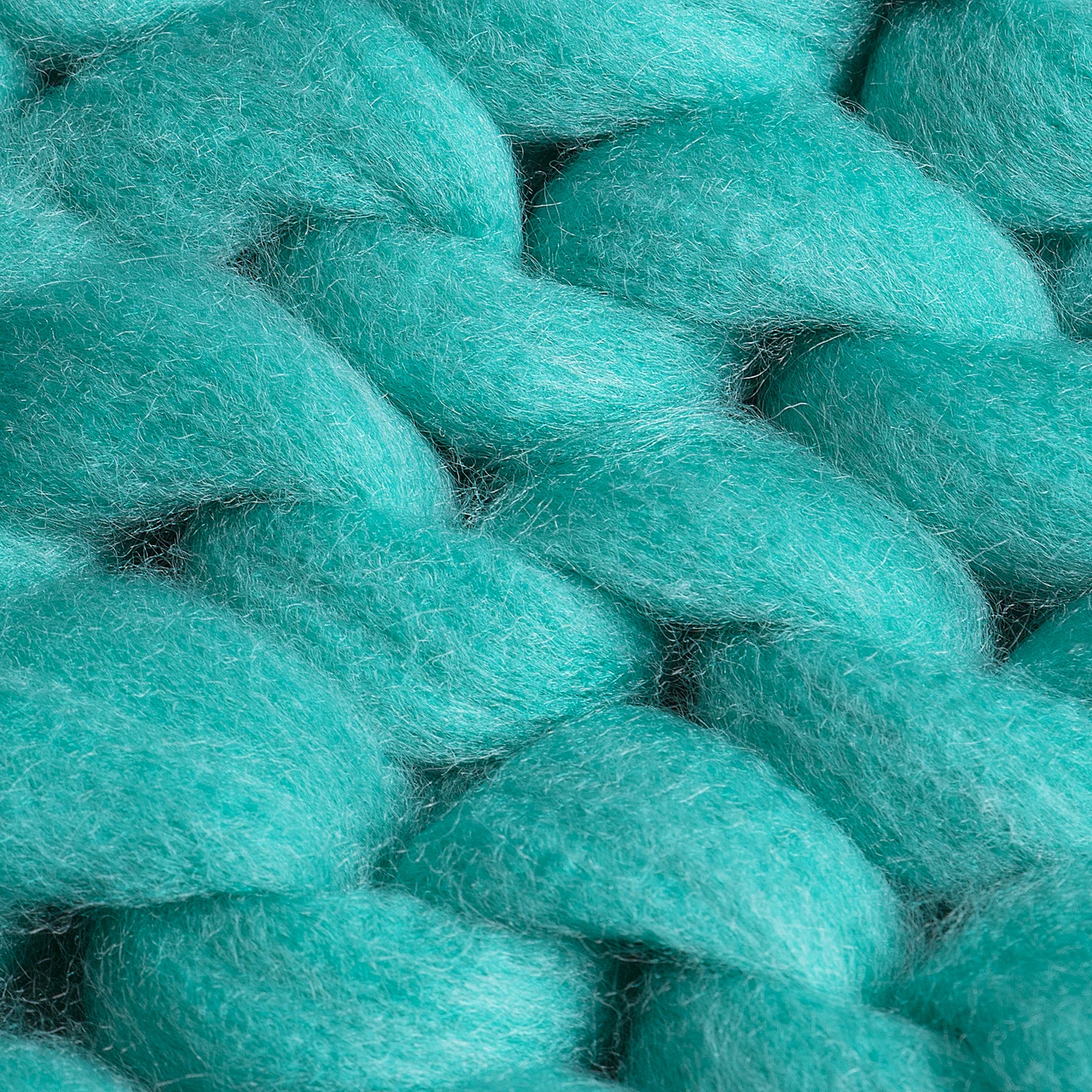 Модное однотонное теплое одеяло крупной ручной вязки плотная мериносовая шерсть