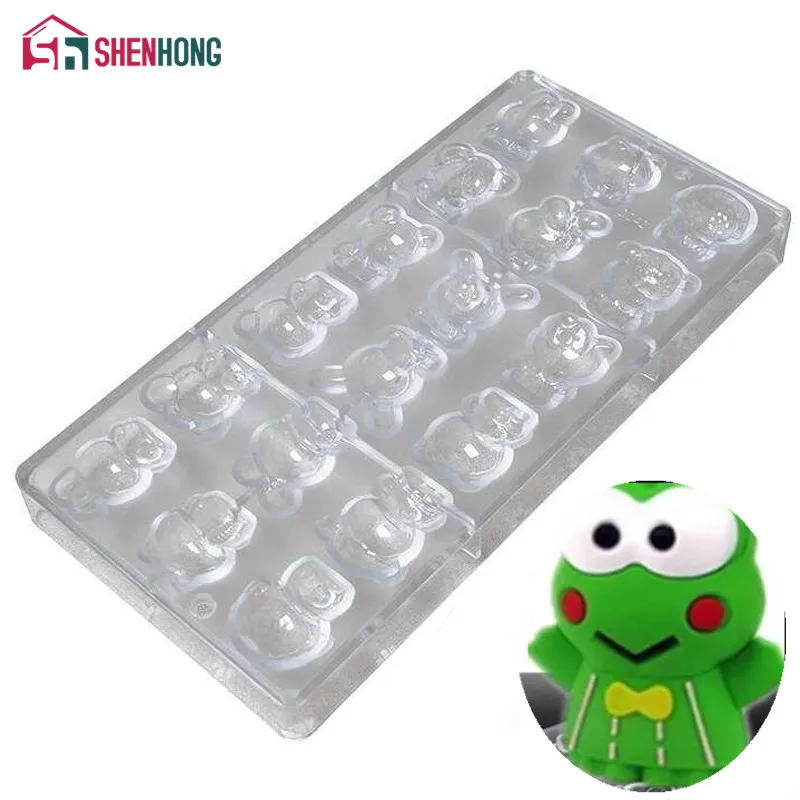 

SHENHONG Frog Chocolate Molds Polycarbonate Chocolate Mould New Design Chocolate DIY Mold Candy Mould