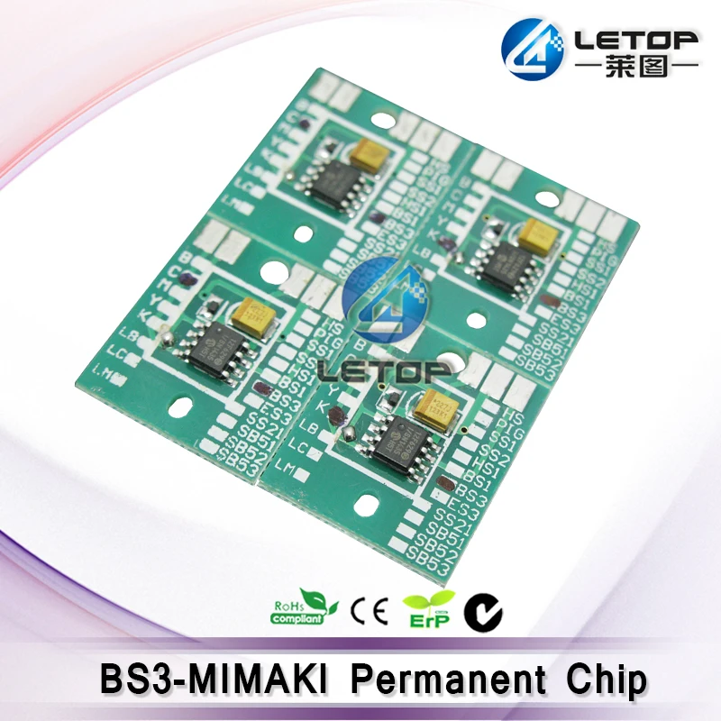 Струйный принтер mimaki Картридж Чип BS3 Постоянный чип 1 комплект CMYK (чип выглядит