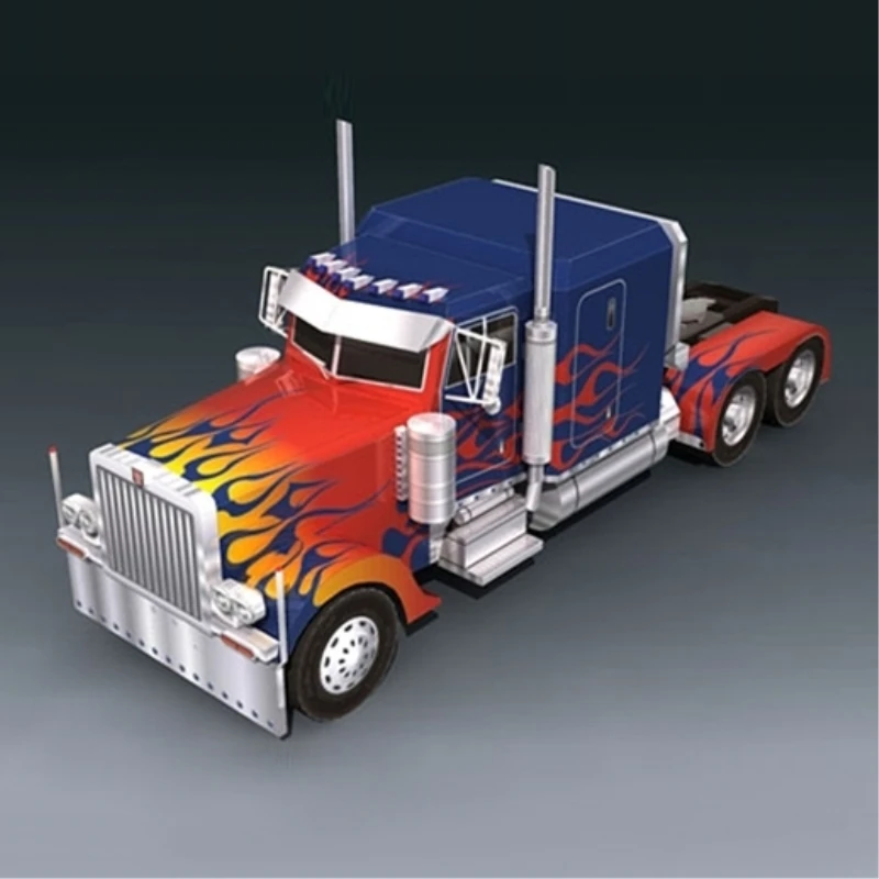 Peterbilt автомобиль Забавный 3d Бумага Diy набор миниатюрных моделей головоломки
