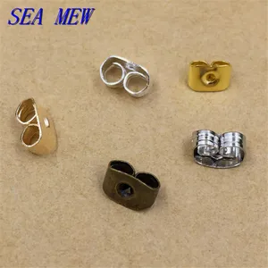 Набор серег-гвоздиков из меди, 1000 шт.