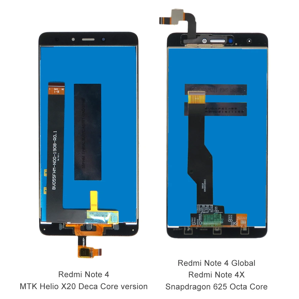 Hongmi Note 4 ЖК дисплей для Xiaomi Redmi сенсорный экран дигитайзер сборка с рамкой ЦП MTK Helio