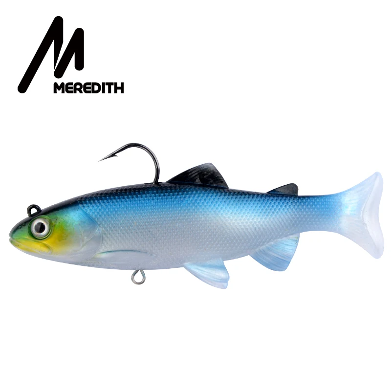 D MEREDITH, 12 см, 15 см, форель, свинцовая головка, ПВХ, рыболовные приманки, для плавания, Т-образный хвост, силиконовые свинцовые мягкие приманки, искусственные приманки, плавающая приманка, воблеры - Цвет: D