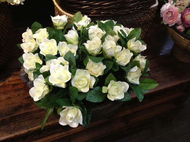 Фабричные магазины] Искусственные цветы гардении, свадебное украшение для новоселья с цветами от AliExpress RU&CIS NEW