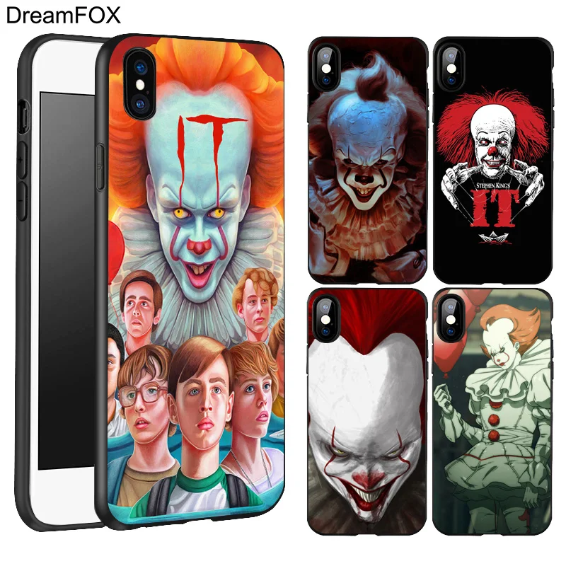 L604 Stephen King S It Черный Мягкий ТПУ силиконовый чехол для Apple iPhone 11 Pro XR XS Max X 8 7 6 6S Plus 5 5S