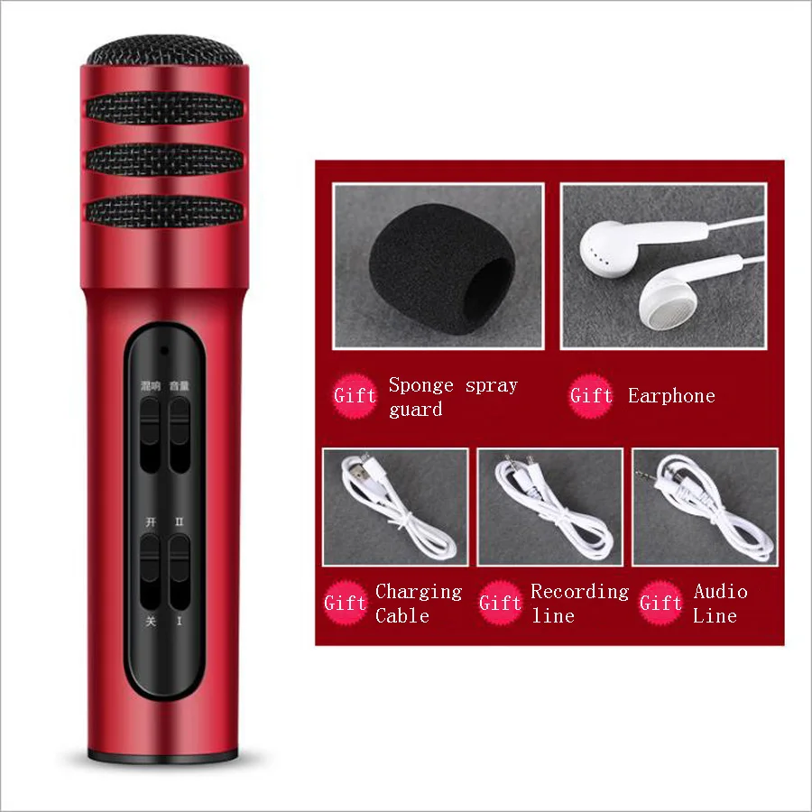 Kaoshi microphone Mobile Karaoke condenser live | Электроника