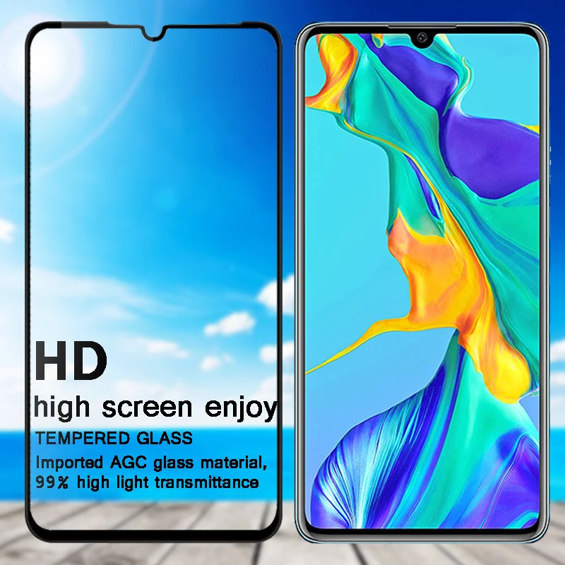 HD закаленное стекло для Huawei P30 защита экрана 9H полное покрытие Защитная пленка P20