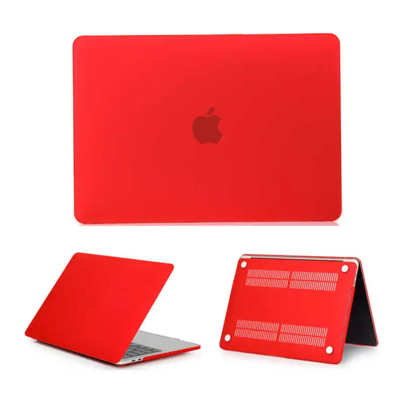 Red Однотонный чехол для ноутбука Macbook Pro 13 Pro 15 CD rom чехол матовый A1278 A1286 Жесткий Чехол для Mac book Pro 13 15 CD rom матовый чехол - Цвет: Red