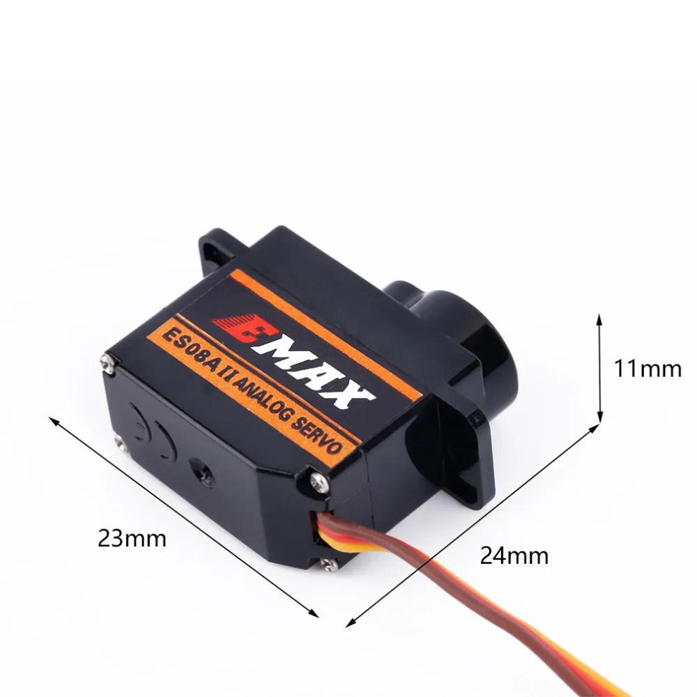 4x EMax 9g Высокочувствительный Mini Sub Micro Servo ES08A 8g ES08 3D RC самолет вертолет ES08MD ES08MA MG90S