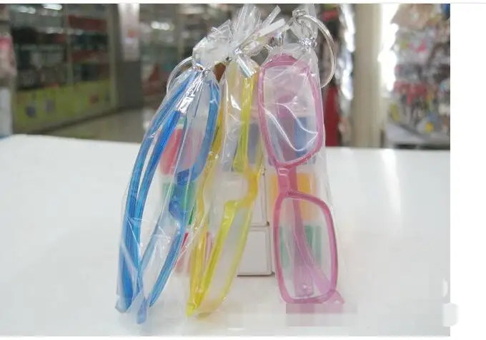 10pcs/lot creative style woman man resin glasses keychain unisex mini key ring | Украшения и аксессуары