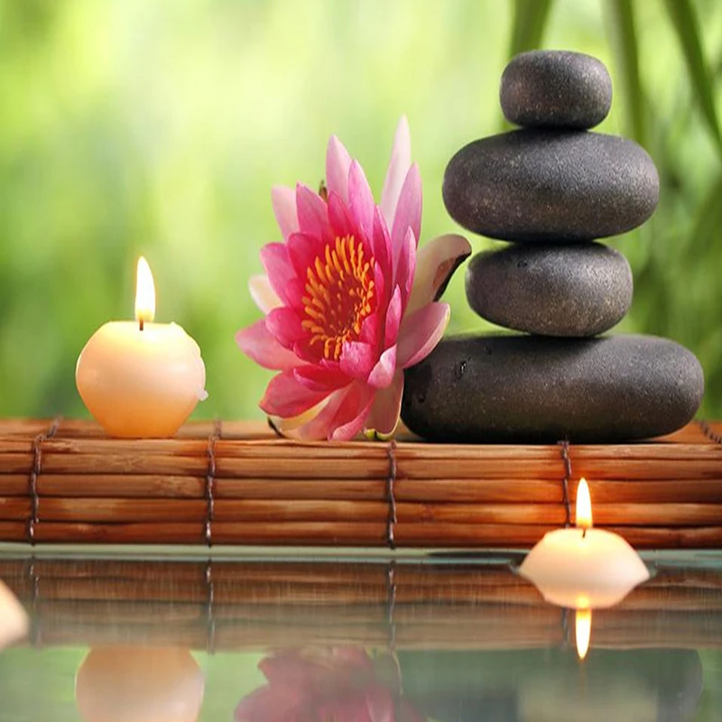 Zen свеча камень алмазная живопись вышивка крестиком своими руками круглая