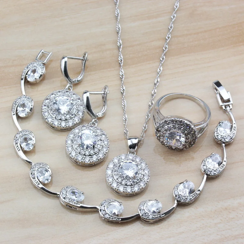 Комплект из колье серёг браслета и кольца|Ювелирные наборы для невесты| |