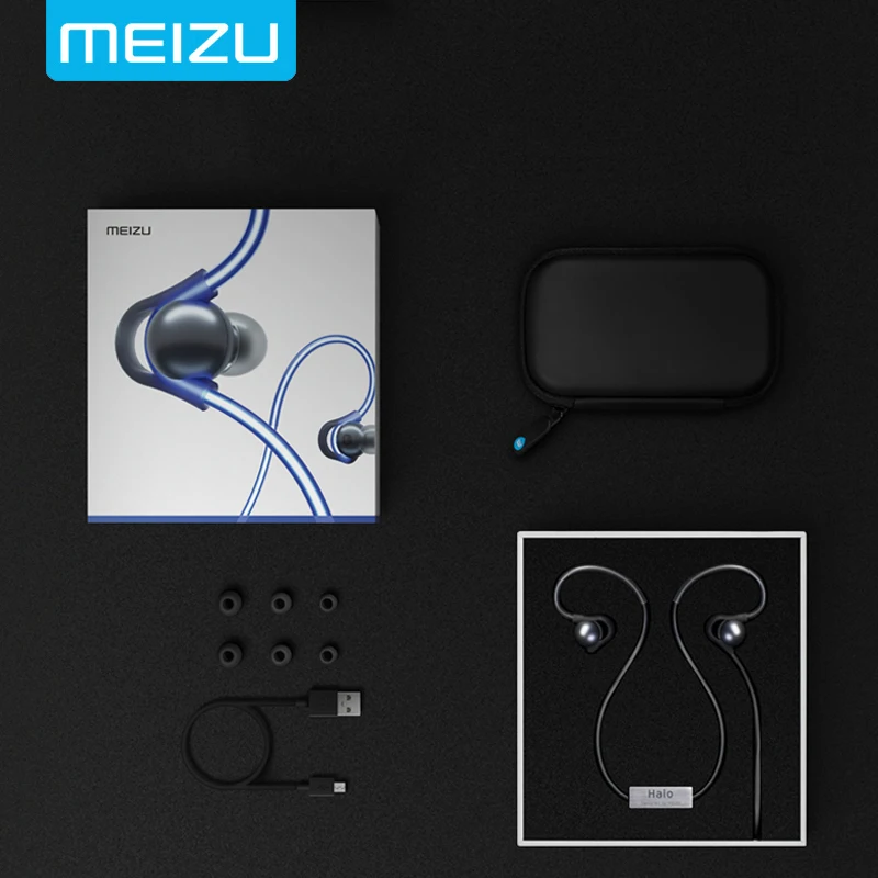 Meizu Новый HALO Bluetooth наушники Беспроводной спортивные лазерные кабель личность