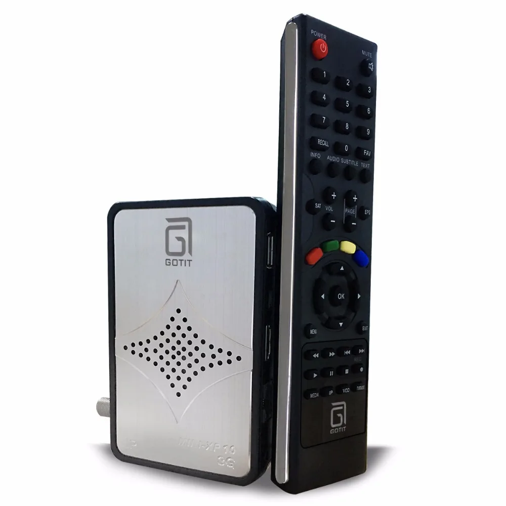 GOTiT XP10 мини DVB S2 спутниковый IPTV Receptor met 1 Jaar Europa CCcam Sunplus1506A 2/8G чипсет PVR мульти CAs