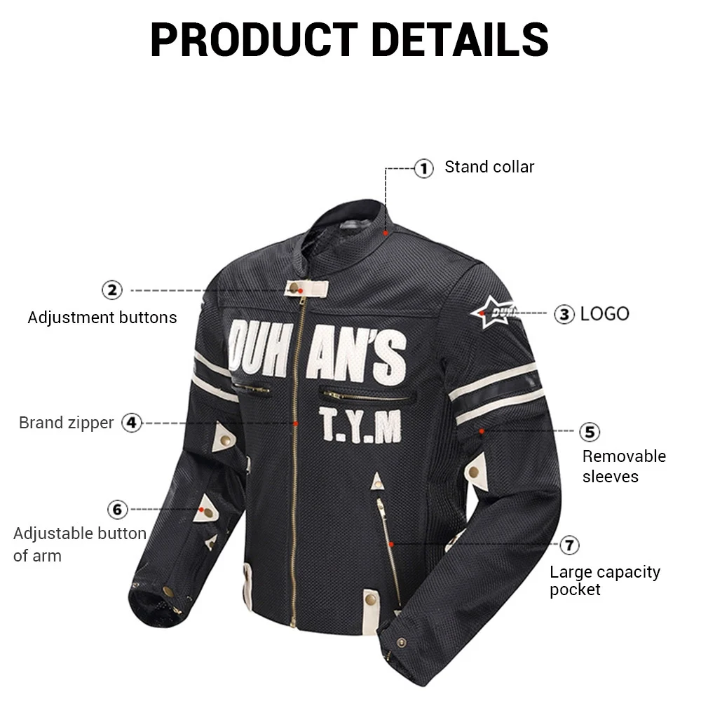 DUHAN Motorcycle Jacket Pants Men's Breathable Mesh Racing Riding Moto Clothing Men | Автомобили и мотоциклы