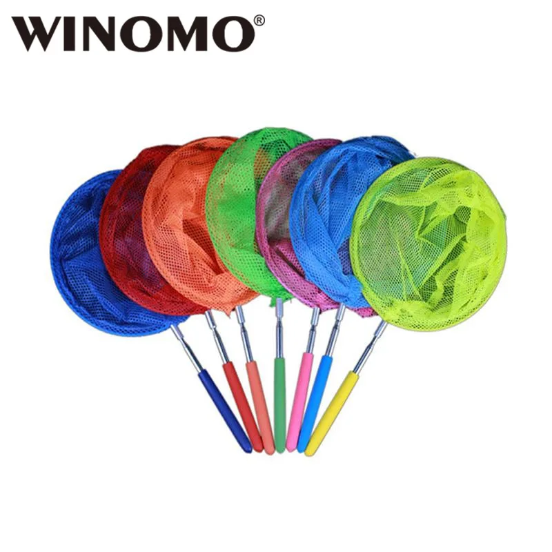 WINOMO нержавеющая сталь бабочка Сетка Красочные Дети выдвижной телескопическая