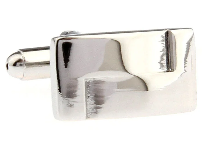 

Free shipping Silver Cufflinks silver color square design copper material men cufflinks whoelsale&retail retail