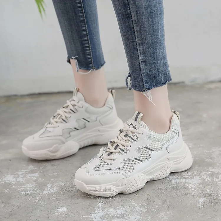 Женские кроссовки с вулканизированной подошвой повседневные сетчатые