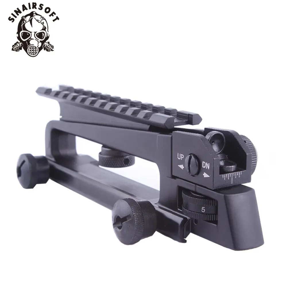 

AR15 Metal Detachable Black Carry Handle Dual Apertures A2 Rear Sight and Picatinny Rail Combo Mount For M4 M16 hunting parts