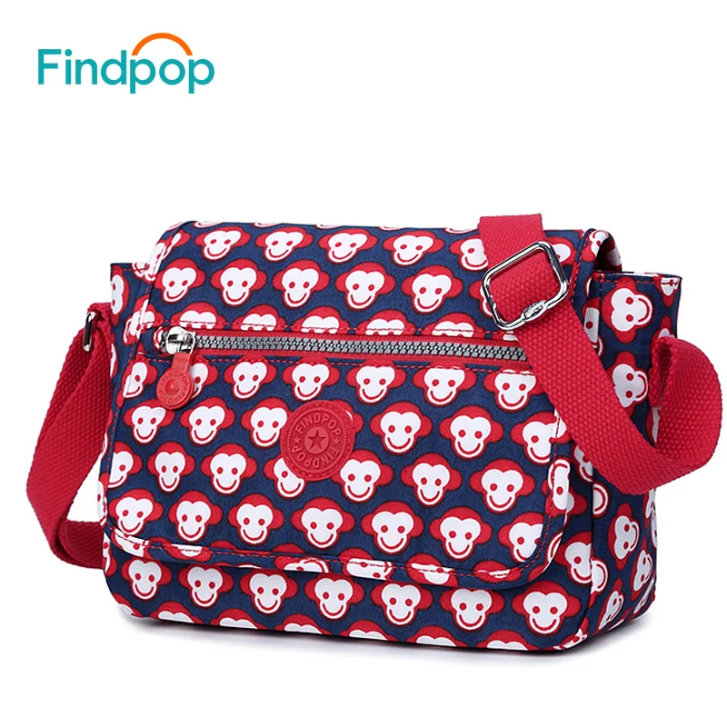 Findpop женская сумка через плечо с цветочным принтом 2018 модная Холщовая Сумка на