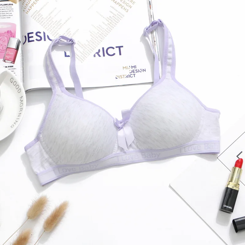 Тренировочные бюстгальтеры для подростков детское нижнее белье с бантиком