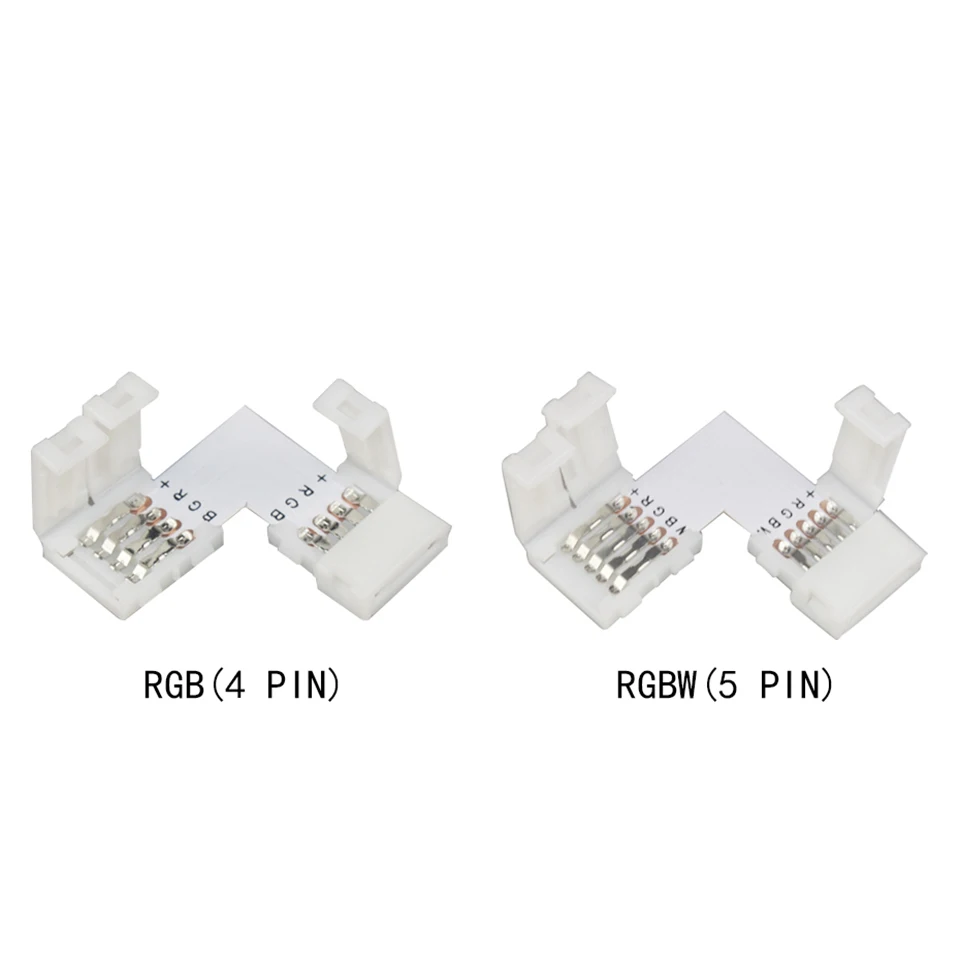 Гибкие аксессуары для светодиодных лент RGB/ RGBW 10 шт. 4 pin/5 pin мм|rgb led flexible strip|led rgbfor