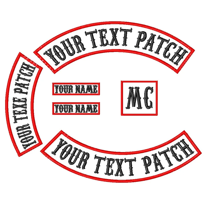 6 шт. байкерские нашивки с вышивкой 450 мм|iron on patch embroidered|iron embroidered patchiron custom |