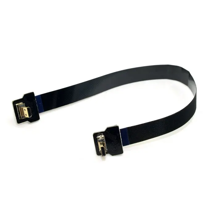 Угловой FPV Micro HDMI штекер к FPC плоский кабель 10 см 20 30 50 100 для Gopro HERO 4 3 SJCAM SJ5000|micro to