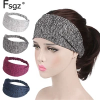 fashion wide headbands for women yoga sport hair bands spandex bandage hair tie elastic headband quality fabrics headwear access