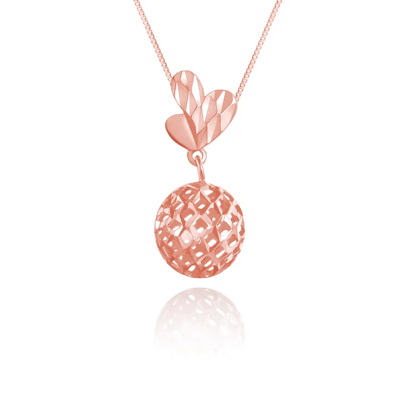 charm chain about2g Новинка, 18 К, чистое желтое золото, Очаровательное ожерелье Au750, Модные Классические Подвески, счастливые бусы для женщин, девушек,, простые - Цвет камня: charm chain about2g