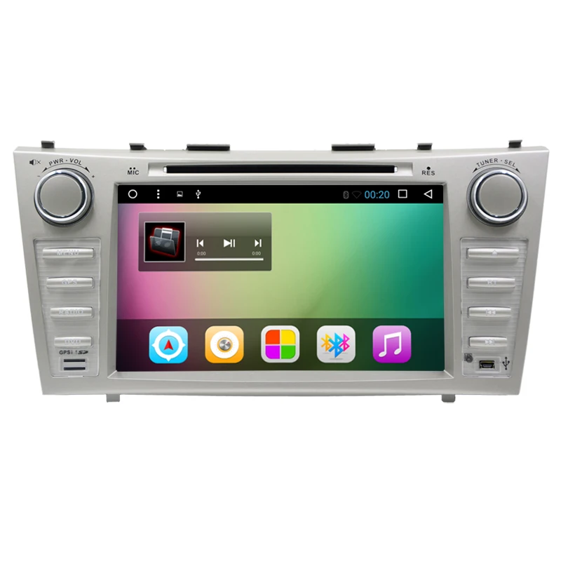 1024*600 2 Din четырехъядерный 8 &quotAndroid 7.1.2 автомобильный DVD GPS навигация для Toyota Camry 2007