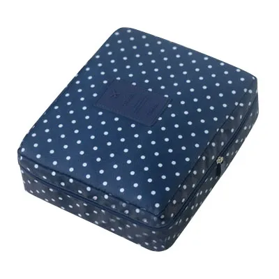 Dark Blue Dot Mihawk, косметичка, косметичка, несессер, для путешествий, для женщин, для туалетных принадлежностей, для мытья бюстгальтера, нижнее белье, чехол для макияжа, косметичка, органайзер, аксессуары - Цвет: Dark Blue Dot