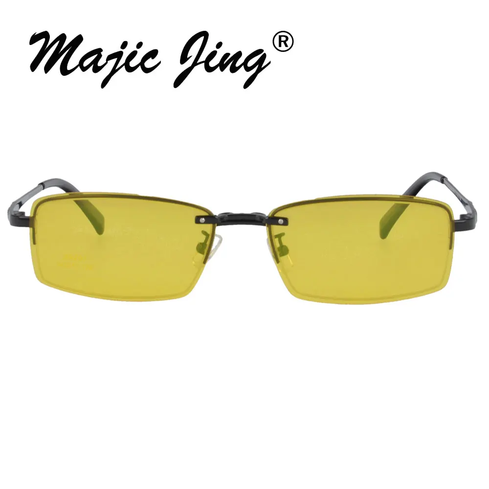 Металлические Очки Magic Jing мужские Оптические очки с магнитной оправой зажим на