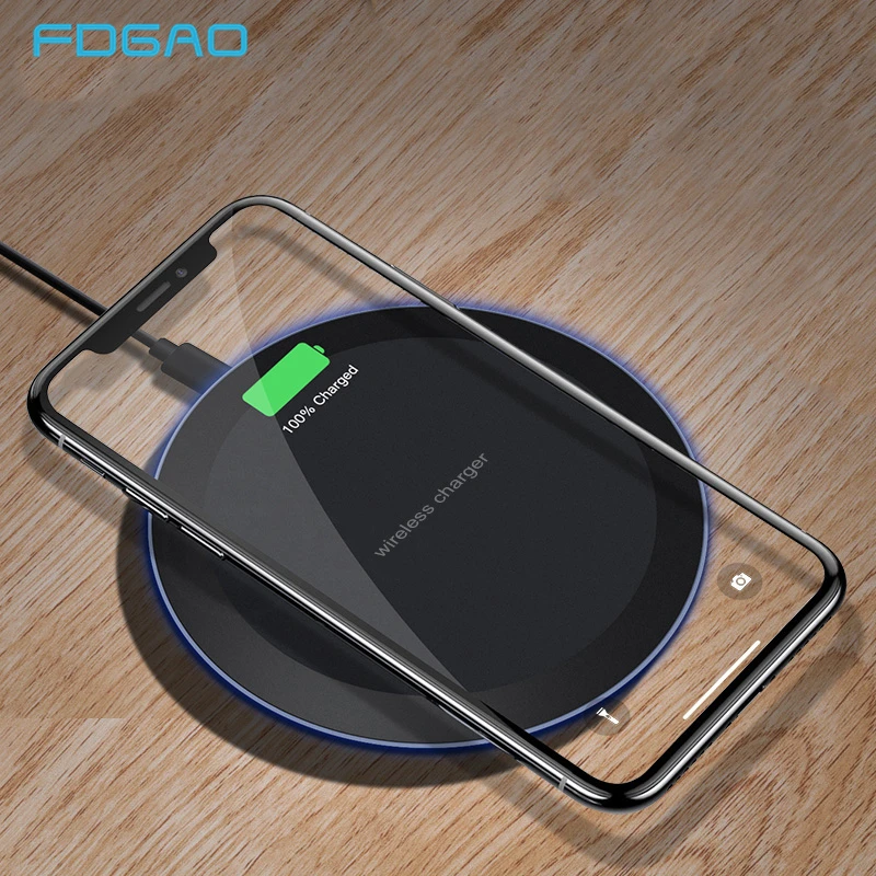 FDGAO 5 Вт Qi Беспроводное зарядное устройство для iPhone X Xs MAX XR 8 plus Быстрая зарядка Samsung