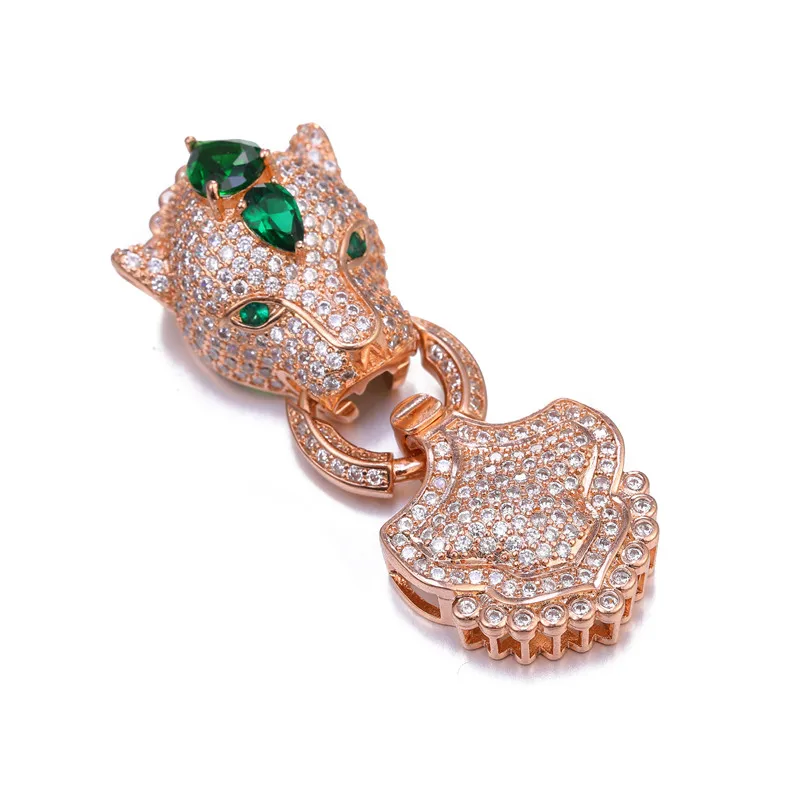Горячие трендовые ювелирные изделия Bijoux Циркон пантера плавающие амулеты для браслетов и ожерелья большой микро проложить медные застежки ювелирные изделия Berloque