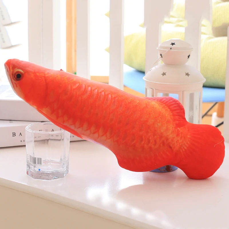 3D искусственная мягкая Рыбка Спящая Подушка кошачья доска кошка игровые игрушки