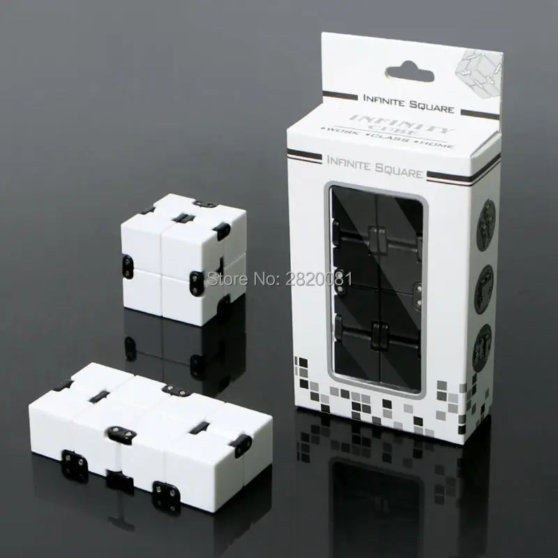 Мини-игрушка Novetly EDC, металлическая и пластиковая фигурка infinity cube, 2 цвета, подарок для СДВГ, аутизма, антистресс, игрушка для пальцев для взрослых/детей